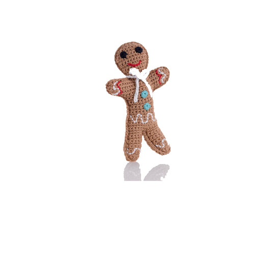 Festive rattle – gingerbread man by Pebblechild