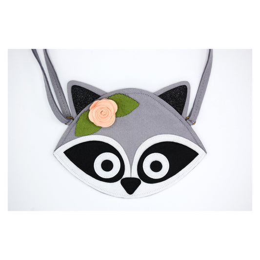 Raccoon Bag - Gray & Black by Lily & Momo