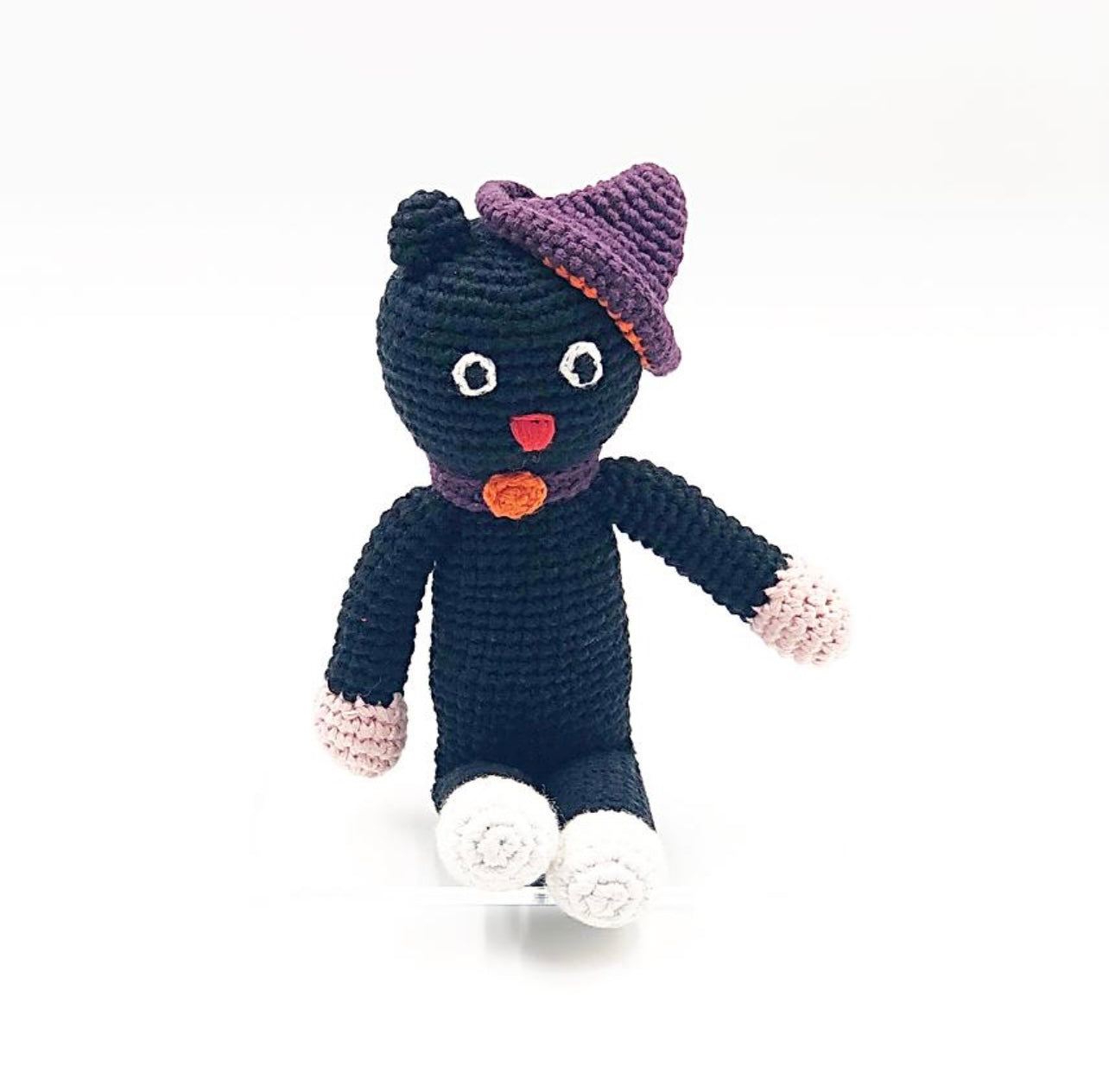 Cat rattle black by Pebblechild