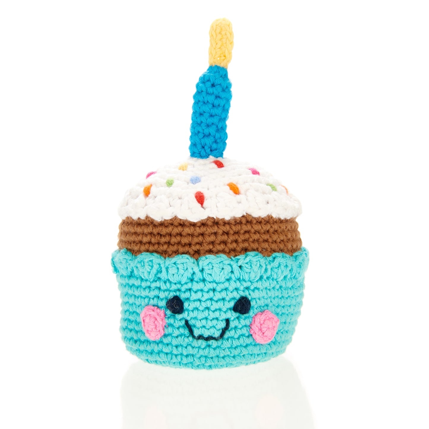 Friendly Cupcake Rattle – Candle by Pebblechild